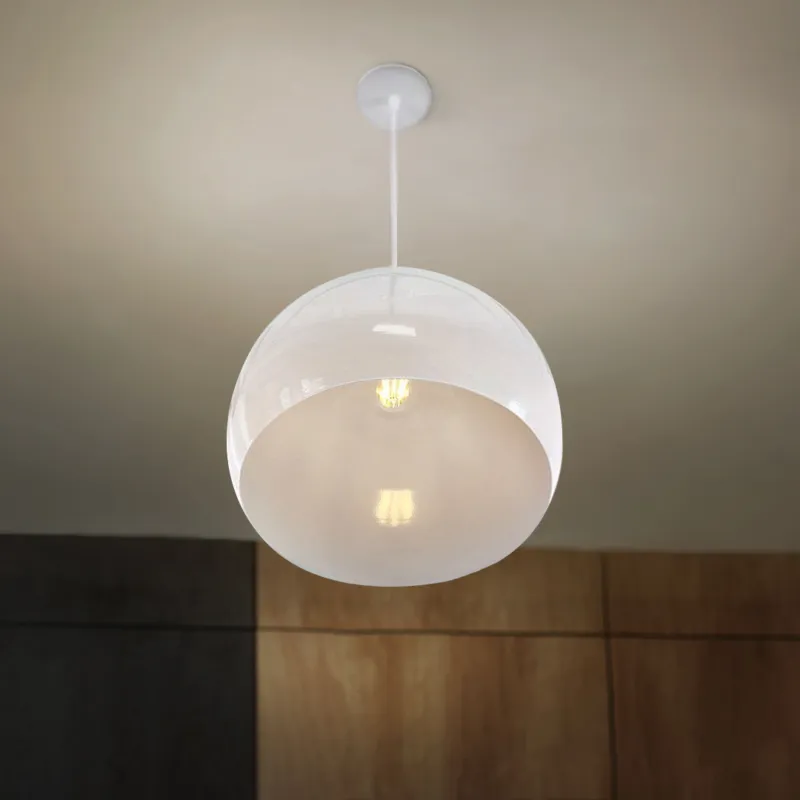 Do wyczerpania zapasów Lampa Wisząca Lampa Wisząca E27 Biała HY-2701 Lampy Biały 20W - DomenoLED