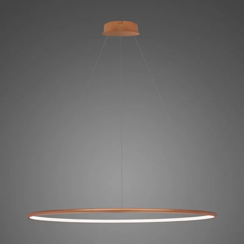 Bezpieczne zakupy Lampa wisząca Ledowe Okręgi No.1 100 cm 4000K miedziana DALI Altavola Design