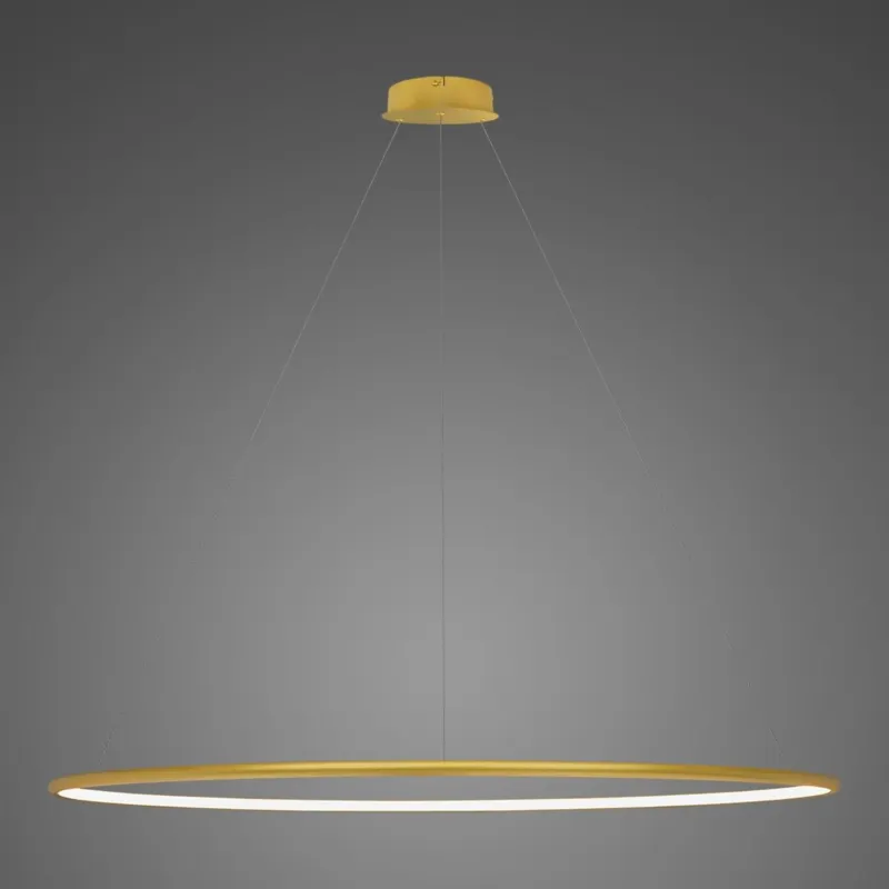 Lampa wisząca Ledowe Okręgi No.1 150 cm 3000K złota 57W Altavola Design Do wyczerpania zapasów