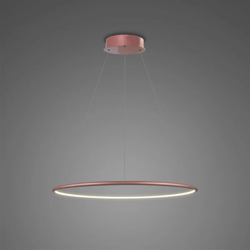 Lampa wisząca Ledowe Okręgi No.1 40 cm 3000K różowo złota DALI Altavola Design Hit cenowy