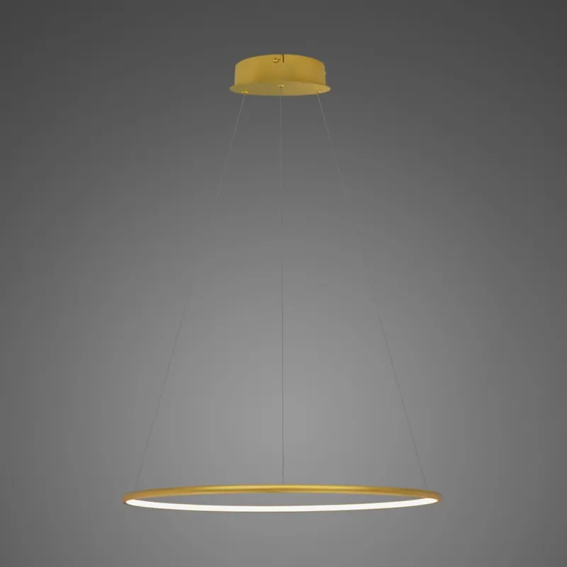 Darmowy zwrot Lampa wisząca Ledowe Okręgi No.1 40 cm 3000K złota DALI Altavola Design