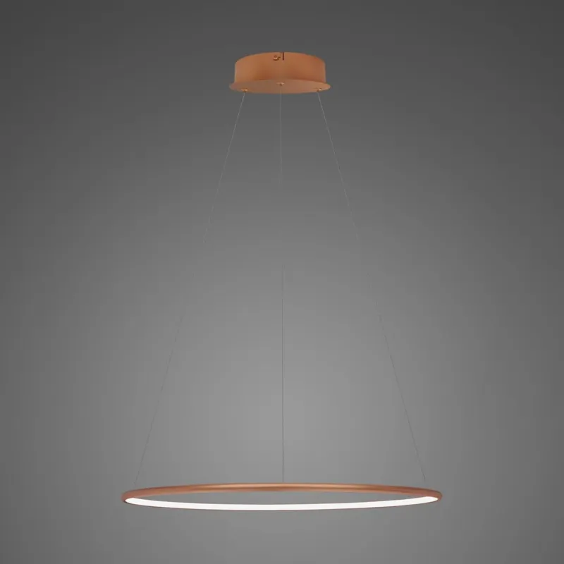 Zniżka Lampa wisząca Ledowe Okręgi No.1 40 cm 4000K miedziana 15W Altavola Design