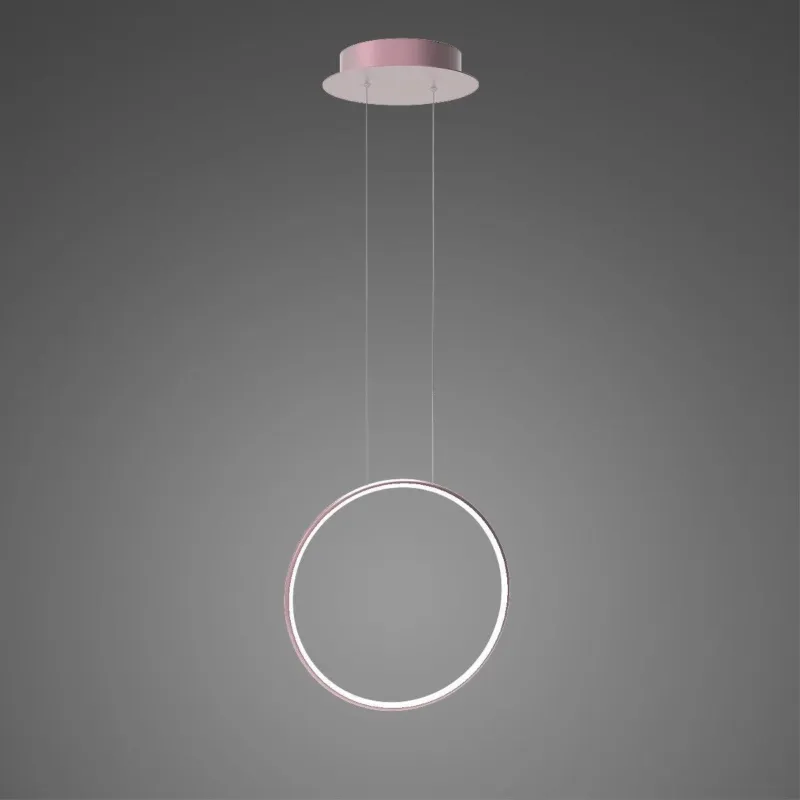 Lampa wisząca Ledowe Okręgi No.1 X 40 cm różowo złota 4000K 15W Altavola Design Hit cenowy