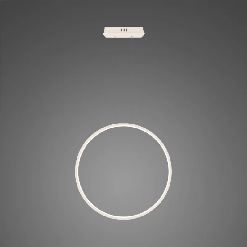 Bezpieczna płatność Lampa wisząca Ledowe Okręgi No.1 X 60 cm biała 4000K ściemnialne 23W Altavola Design