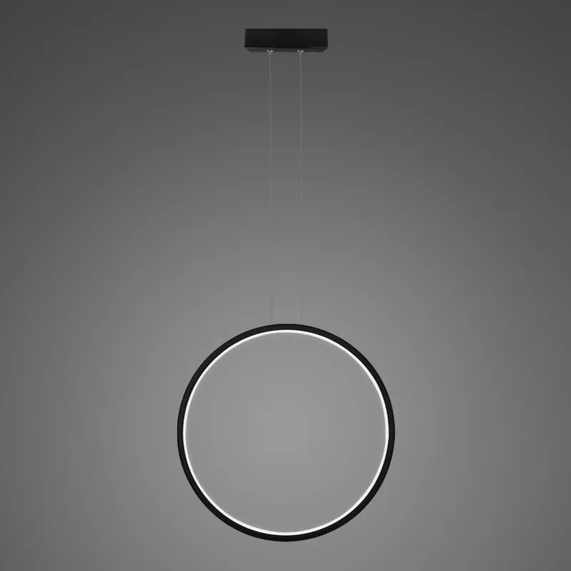 Lampa wisząca Ledowe Okręgi No.1 X 60 cm czarna 4000K 23W Altavola Design Ekspresowa dostawa