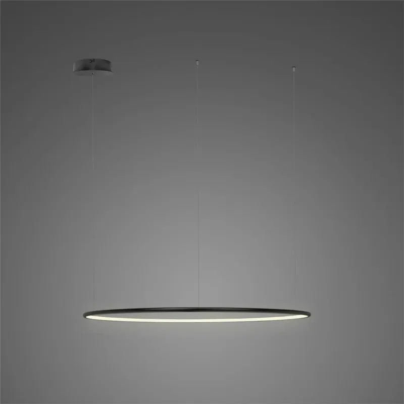 Ekspresowa dostawa Lampa wisząca Ledowe Okręgi No.1 CO 60 cm 3000K czarna ściemnialna 23W Altavola Design