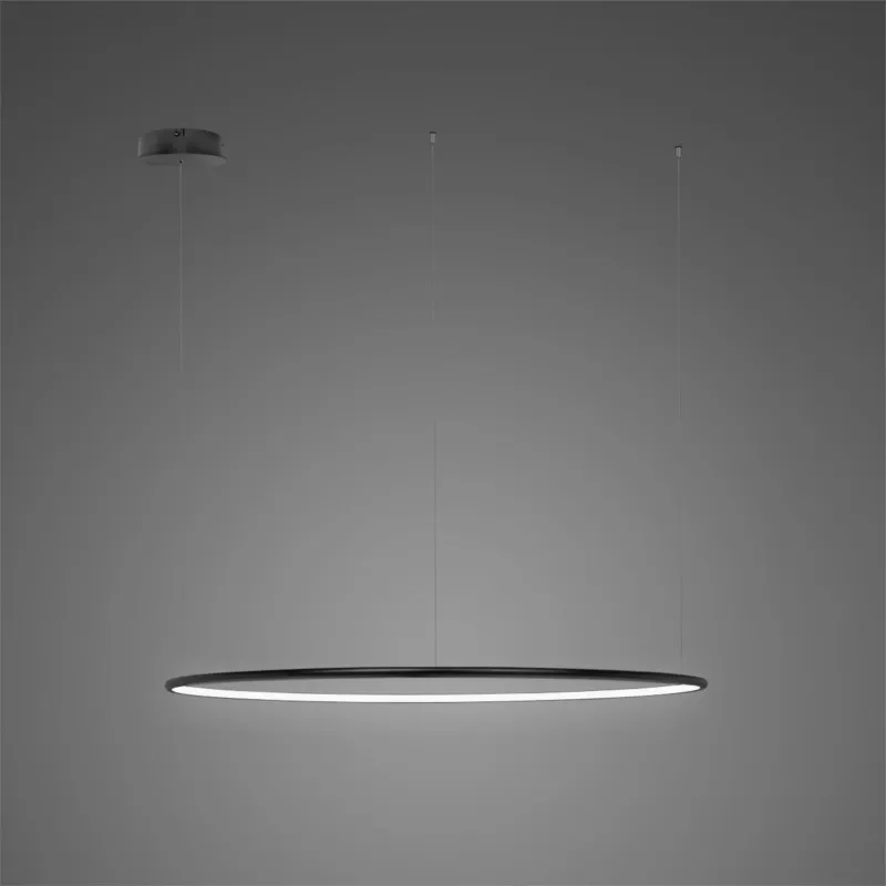 Darmowy zwrot Lampa wisząca Ledowe Okręgi No.1 czarny 150cm - Altavola