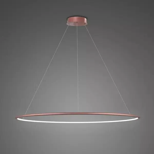Lampa wisząca Ledowe Okręgi No.1 różowe złoto 100cm - Altavola Popularny