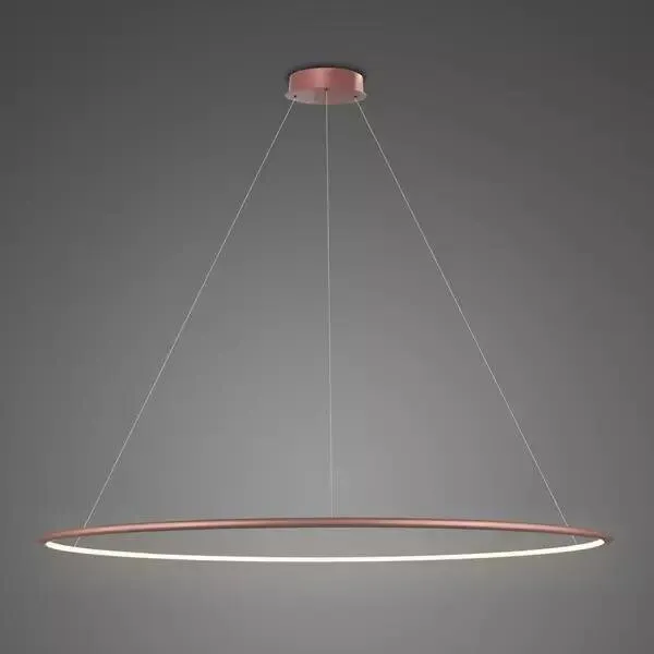 Lampa wisząca Ledowe Okręgi No.1 różowe złoto 150cm - Altavola Obniżka ceny