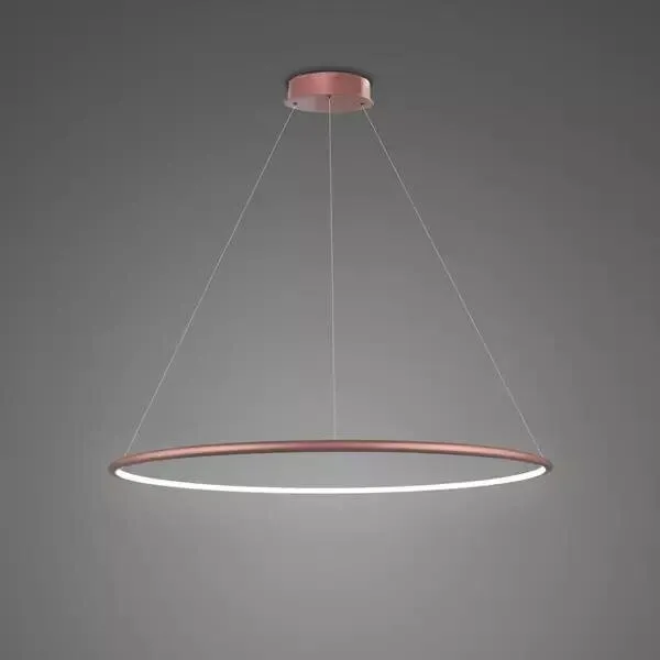 Hit cenowy Lampa wisząca Ledowe Okręgi No.1 różowe złoto 60cm - Altavola