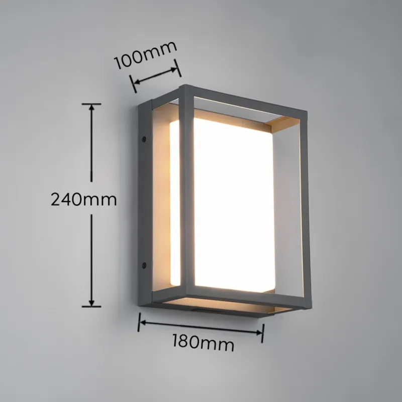 Kinkiet zewnętrzny Portor Dl142277860 antracyt LED zintegrowany - Trio Promocja