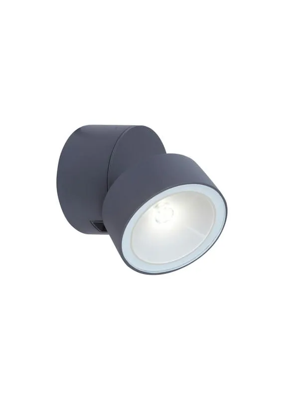 Kinkiet zewnętrzny Trumpet antracyt LED zintegrowany 5626101125 - Lutec Wyprzedaż