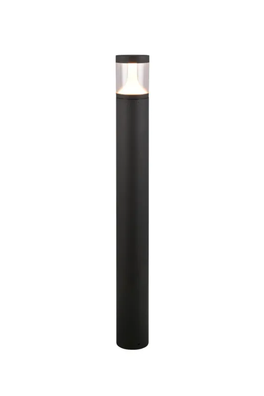 Lampa zewnętrzna stojąca Tagus czarny i odcienie czerni LED zintegrowany 438560142 - Trio Popularny