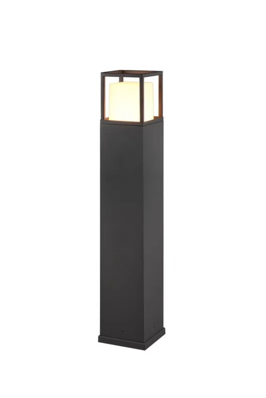 Popularny Lampa zewnętrzna stojąca Witham antracyt, srebrny i odcienie srebra LED zintegrowany 477860142 - Trio