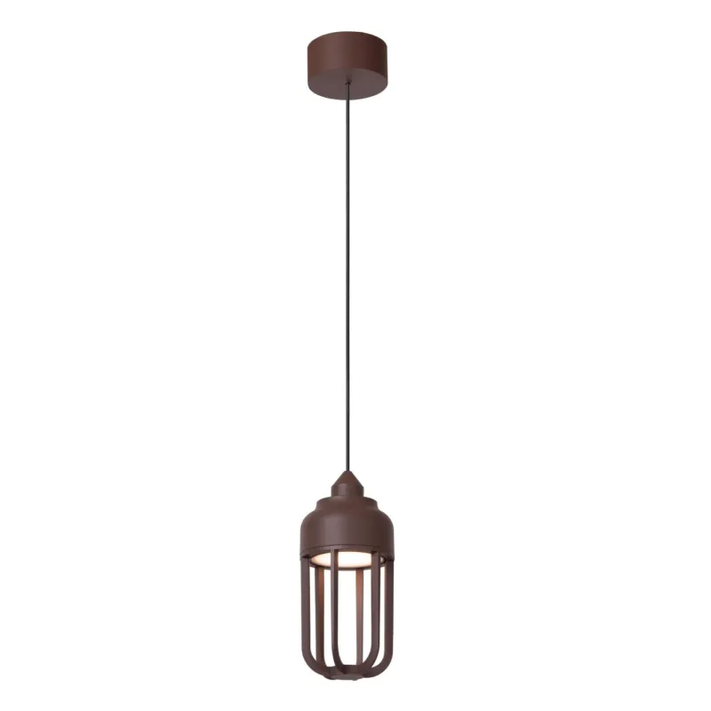 Lampa zewnętrzna Wells brązowy i odcienie brązu LED zintegrowany 33810/08/97 - Lucide Bestseller