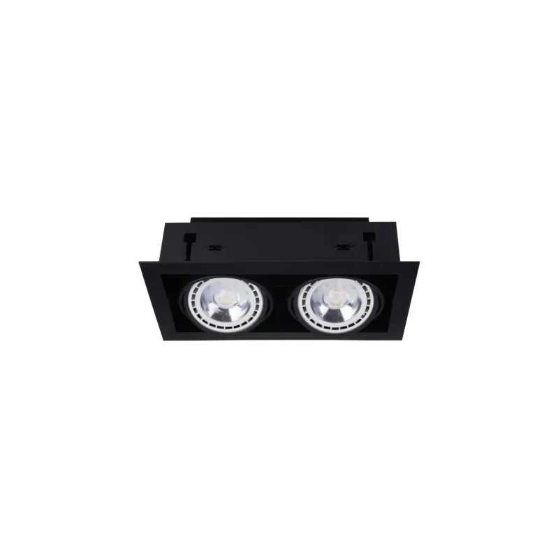Wyjątkowa oferta Oprawa wpuszczana DOWNLIGHT II 2xGU10 czarna 9570 Nowodvorski