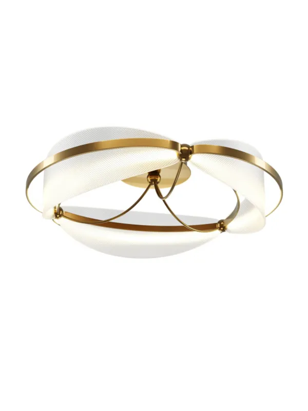 Designerska lampa sufitowa Breeze LED mosiężna - falujące akrylowe wstęgi 3000K - Maytoni Oferta