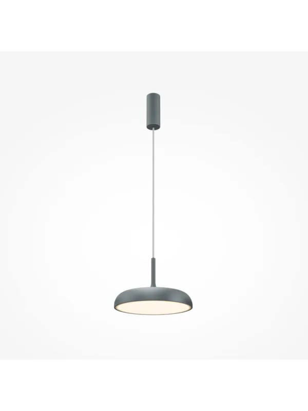Grafitowa lampa wisząca Gerhard LED nad stół - płaski metalowy dysk 3000K 1000 lm Darmowy zwrot