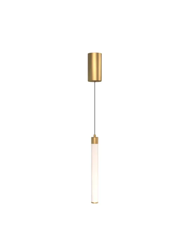 Lampa wisząca LED Ray – tuba 360°, rozproszone światło, 10W, 3000K, 1000 lm, złota Nie przegap