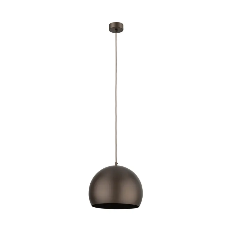 Hit cenowy Lampa wisząca pojedyncza ZOE BROWN M do pomieszczeń rustykalnych, stalowy klosz 10171 TK Lighting