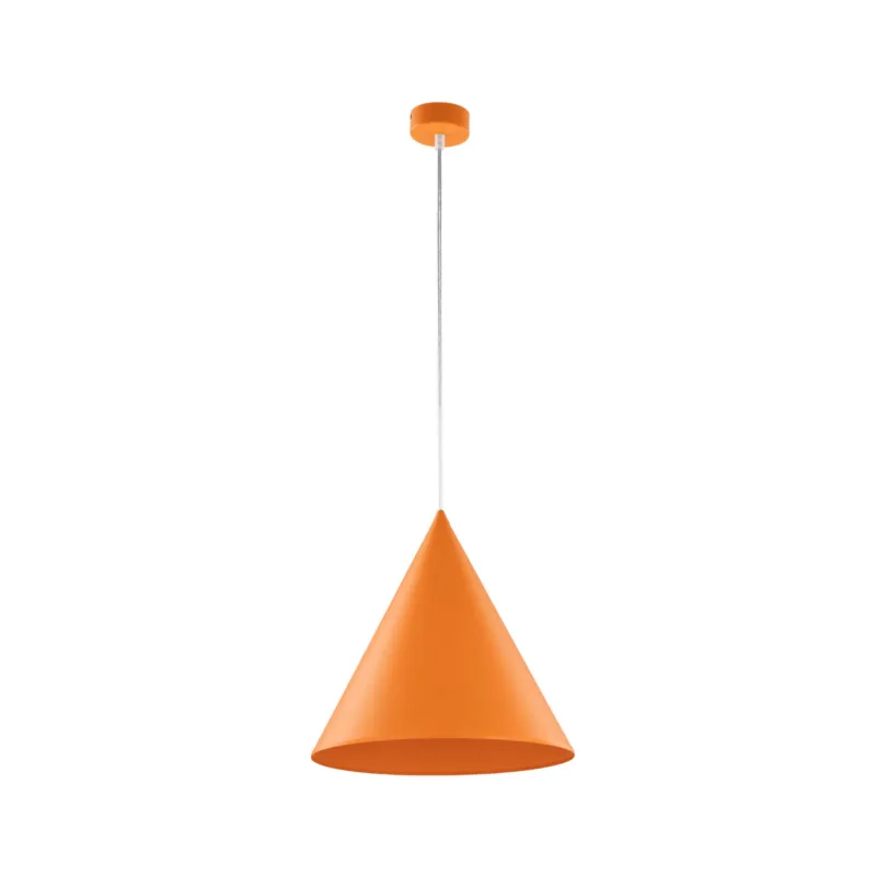 Bezpieczne zakupy Lampa wisząca pomarańczowy stożek na E27 CONO ORANGE 3280 TK Lighting