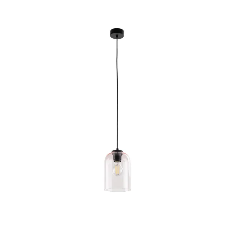Promocja Lampa wisząca różowa ze szklanym kloszem 1xE27 MOLLY PINK 1 10296 TK Lighting