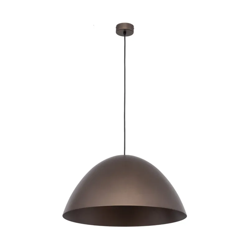 Lampa wisząca rustykalna, brązowa z kloszem kopułą ze stali lakierowanej FARO 1xE27 4509 TK Lighting Wyjątkowa oferta
