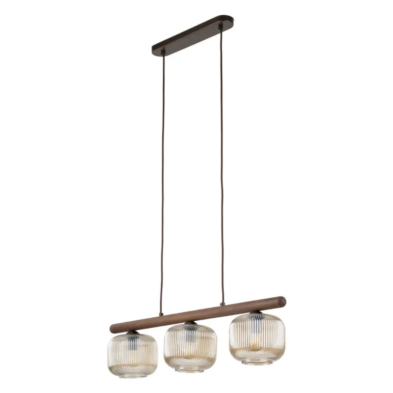 Lampa wisząca SALVIA BROWN klasyczna, szklane klosze w kolorze cognac 11069 TK Lighting Tani