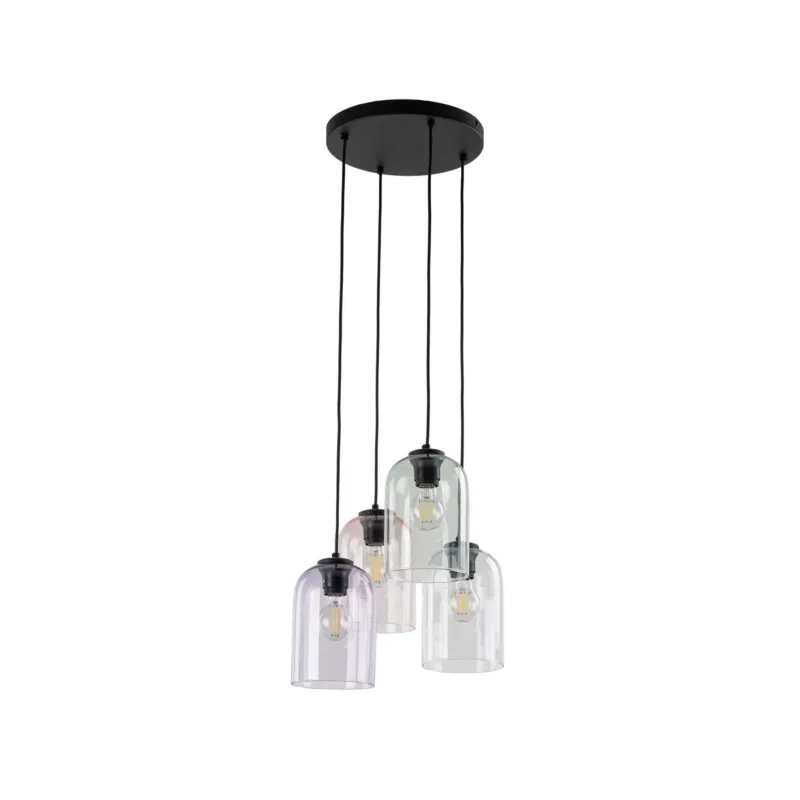 Zamów dziś Lampa wisząca szklana na okrągłej rozecie 4xE27 MOLLY 4 KOŁO 10301 TK Lighting