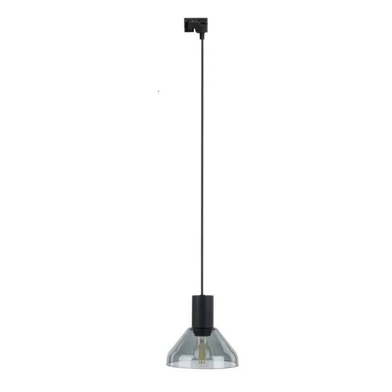 Lampa wisząca szynowa 1 fazowa TRACER NEO czarna szklany klosz 10680 TK Lighting Okazja