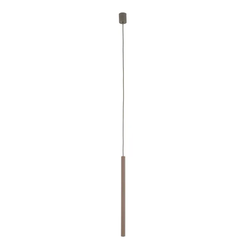 Taniej Lampa wisząca z kloszem rurką 50cm brązowa do jadalni FERRO NEW BROWN 500 1xG9 11425 TK Lighting