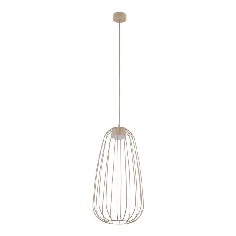 Bestseller Lampa wisząca z podłużnym, drucianym kloszem do jadalni nad stół SPHERA S SABIA 1xGX53 11309 TK Lighting