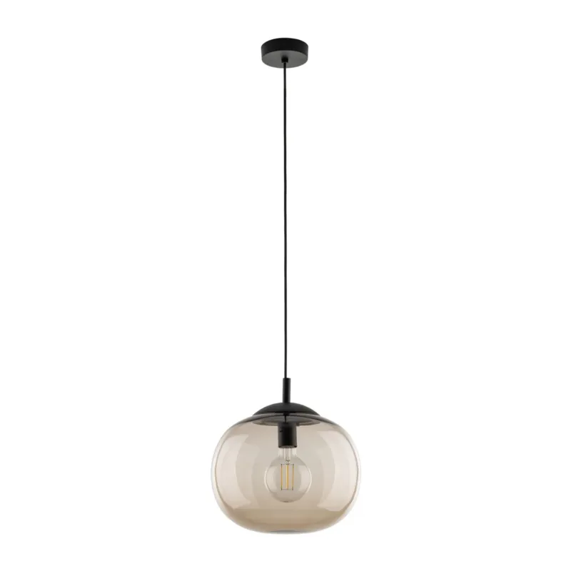 Wyjątkowa oferta Lampa wisząca ze szklanym kloszem śr. 25cm nad stół VIBE 1xE27 4676 TK Lighting