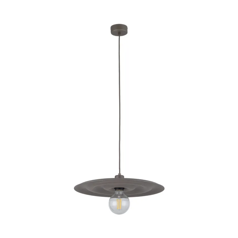 Dodaj do koszyka Nowoczesna lampa wisząca brązowa z aluminium do jadalni, salonu ONDA NEW BROWN 1xE27 11408 TK Lighting