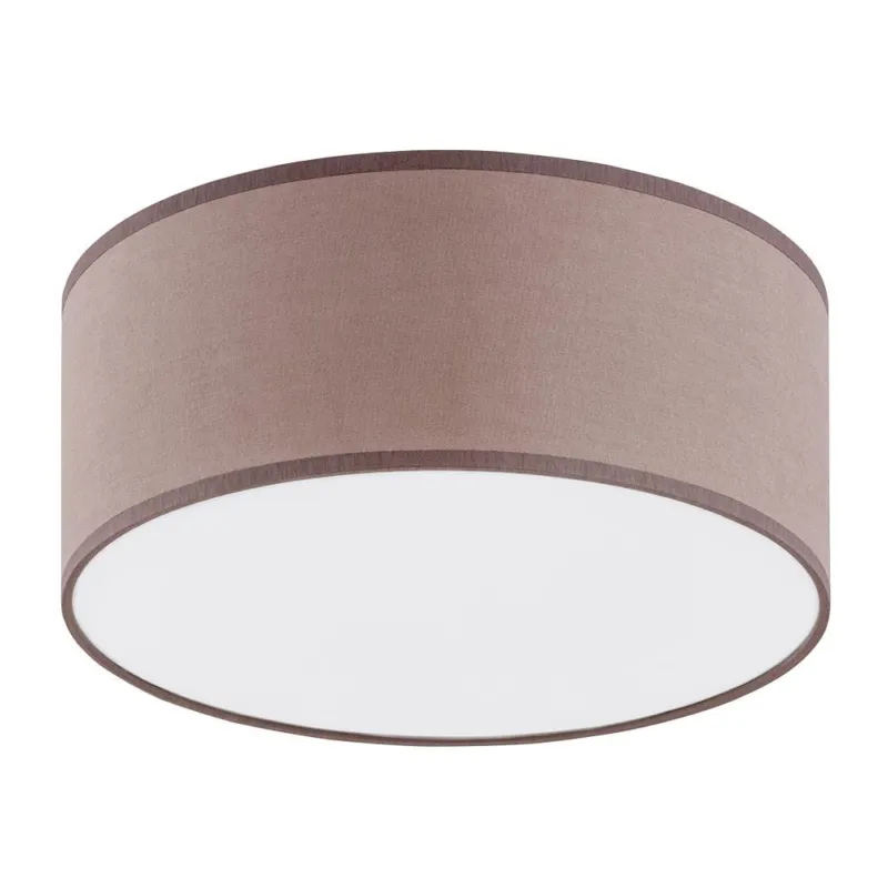 Oferta Okrągła lampa sufitowa z abażurem w stylu klasycznym - do salonu, sypialni RONDO CAPPUCCINO 3336 1xE27 TK Lighting