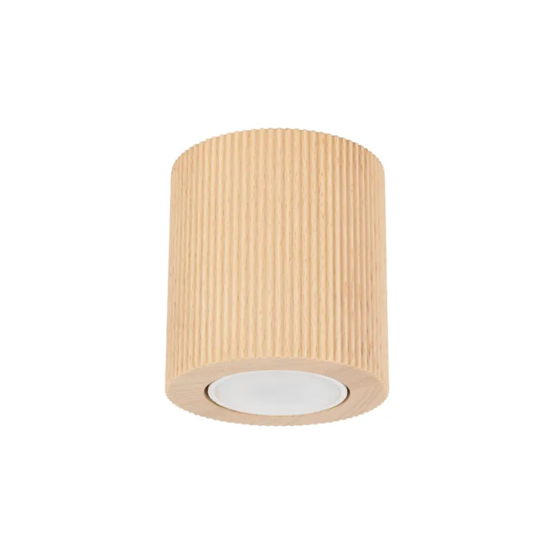 Spot natynkowy ryflowany drewniany EVE CORTE WOOD do garderoby, przedpokoju 1xGU10 11442 TK Lighting Bezpieczna płatność