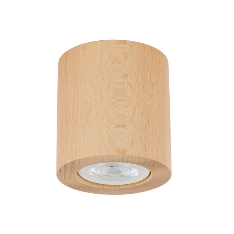 Bestseller Spot tuba natynkowa EVE WOOD w kolorze buku na wymienne źródło światła GU10 10121 TK Lighting