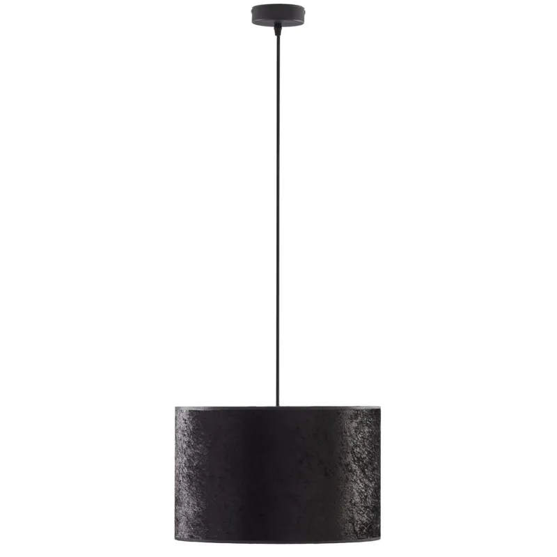 Stylowa lampa wisząca z czarno-złotym abażurem do pokoju gościnnego TERCINO BLACK 6191 1xE27 TK Lighting Niska cena