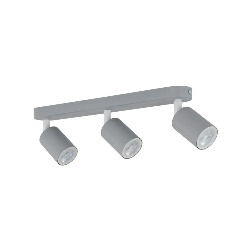 Bezpieczna płatność Sufitowe reflektorki na listwie LIVIA GRAY z regulacją 3*Gu10 10242 TK Lighting