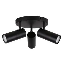 Colly lampa sufitowa czarny 3x15w gu10 klosz czarny Okazja