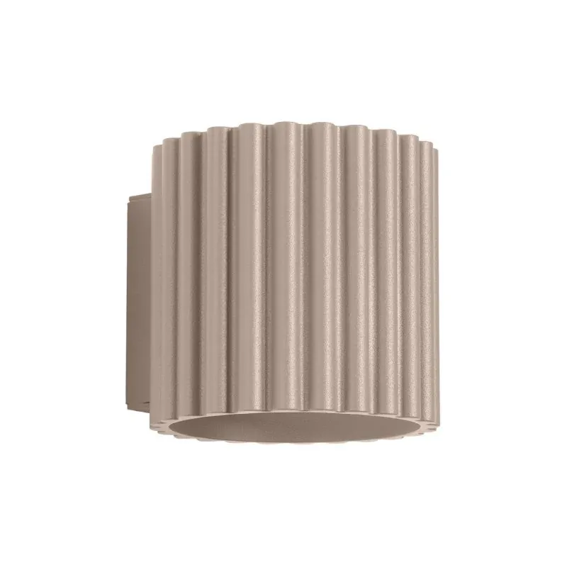Oferta Kinkiet ścienny wewnętrzny z karbowanym kloszem taupe AURA SL.1816 Sollux