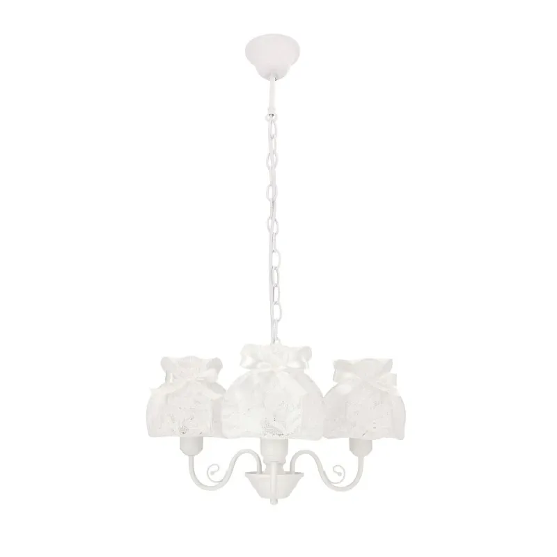 Tylko dziś ROSSINI Lampa wisząca Żyrandol koronkowy biały potrójny 33-36889 Candellux