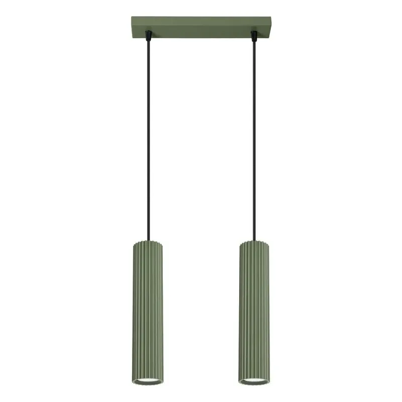 Lampa wisząca KARBON 2 zielona oliwka Sollux SL.1612 Super okazja