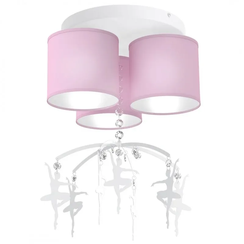 Zamów teraz Lampa sufitowa BALETNICA PINK 3xE27