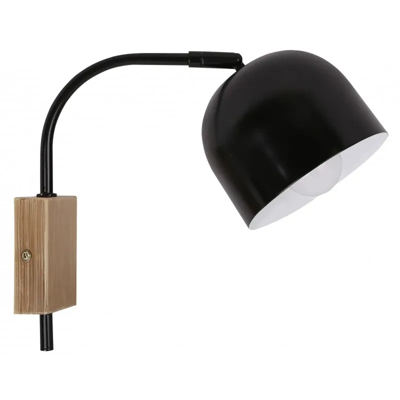 RUPI LAMPA KINKIET 1X40W E27 CZARNY Darmowy zwrot