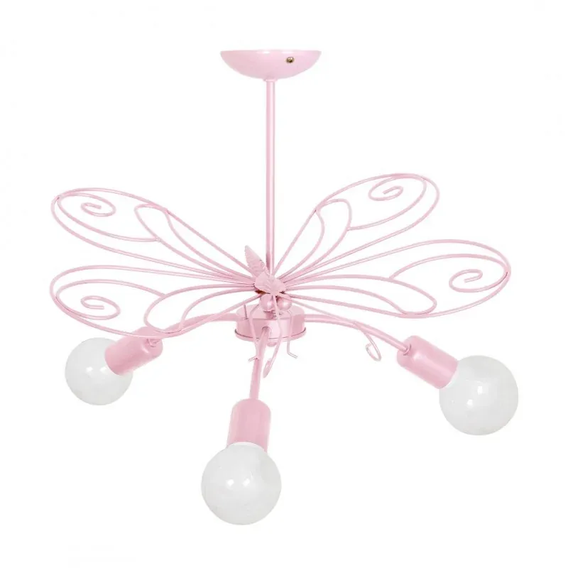 Wybór klientów Różowa lampa sufitowa w kształcie motyla 3xE27 PINK MLP3933 EKO-LIGHT