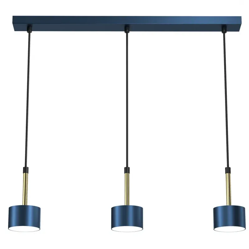 Bestseller Niebiesko - złota lampa wisząca regulowana 3xGX53 ARENA MLP7773 EKO-LIGHT