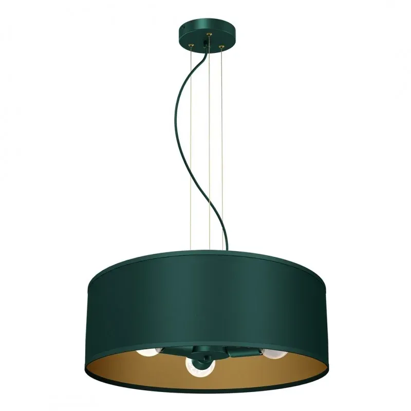 Wisząca lampa zielona okrągła 3xE27 VERDE MLP7879 EKO-LIGHT Zamów dziś
