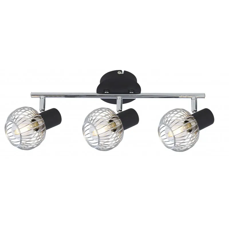 Hit cenowy OSLO LAMPA SUFITOWA LISTWA 3X40W E14 CZARNY/CHROM