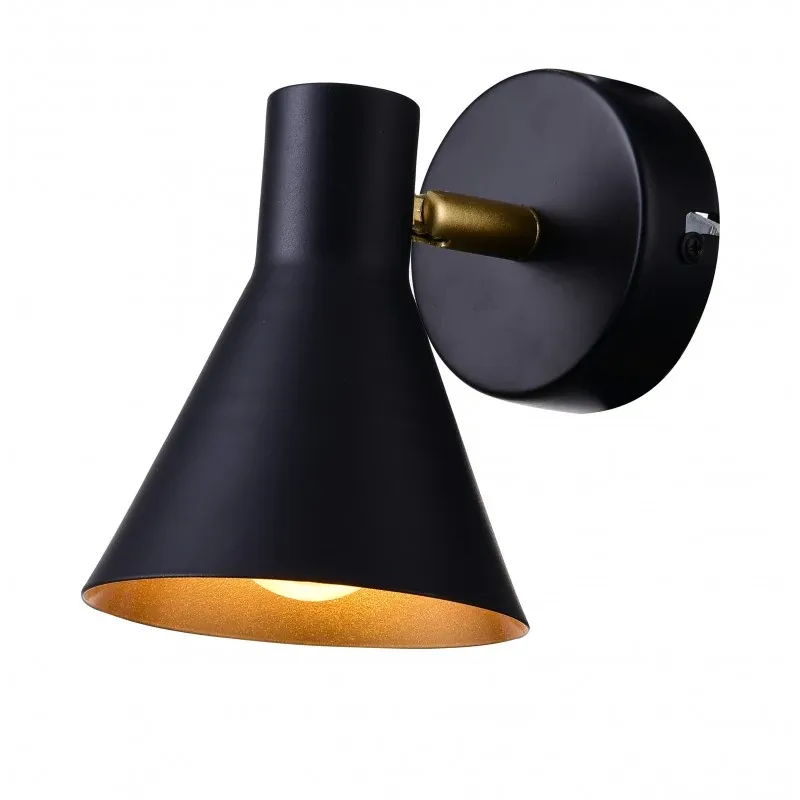 Zniżka LESS LAMPA KINKIET 1X40W E14 CZARNY MATOWY
